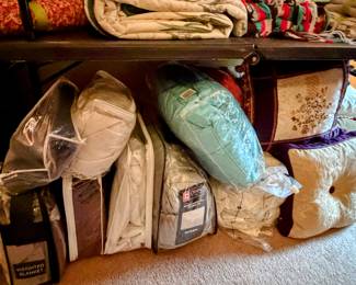 Assortment of blankets