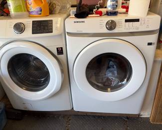 Samsung front load electric washer and dryer