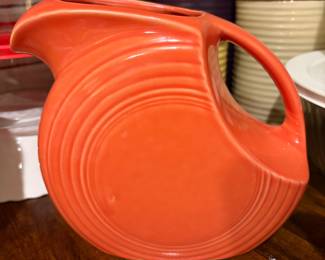 Fiestaware Paprika Persimmon Orange Pitcher Disk 