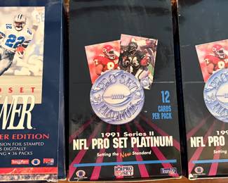 Vintage 1990's Football Cards Limited Editions