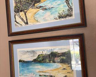 Artesian Waterfall Pen and Ink by Ales Sedlacek Signed 