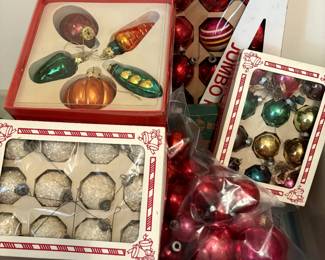 Vintage Christmas ornaments