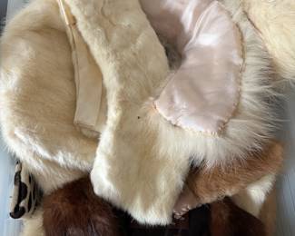 Vintage fur collars