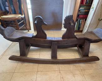 Antique teeter totter