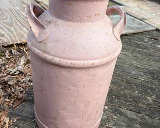 Antique milk can