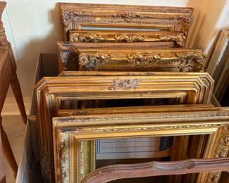 Large gold frames