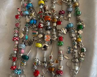 Holiday themed charm bracelets