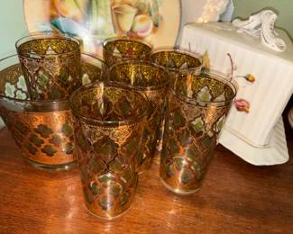 MCM Green & Gold bar ware 