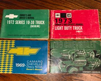 Vintage Chevy car manuals

