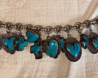 Joan Slifka turquoise charm bracelet