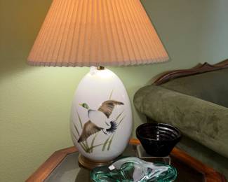 Blenko plum ribbed bowl 