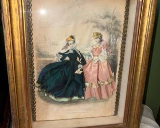 Victorian La Mode shadow box 