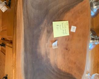 #134	1995 Hand-Carved Wooden Dough/Bread Bowl - 20x13x3.5	 $50.00 
