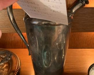 #175	International Silverplate Cocktail Shaker Pitcher - 40oz Patented 1927	 $35.00 
