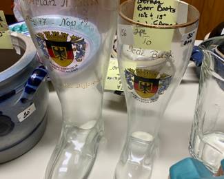 #156	German Beer Boots - Set of 2 - 10.5" & 13" 	 $30.00 
