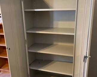 #106	sandusky brand metal cabinet with 4 shelves and key lock 36x18x72	 $75.00 
#107	sandusky brand metal cabinet with 4 shelves and key lock 36x18x72	 $75.00 
