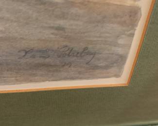 #166	Grafenwohr Signed & Numbered by Hans Potrebmy Print of Watercolor - 17x21	 $40.00 
