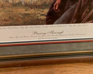 #168	"Passing Through" Signed & Numbered Don Stivers - Prof. Matted & Framed - 35x29.5r	 $175.00 
