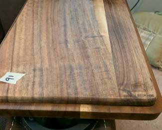 #91	arm chair tray with removeable cheese tray and moving cups 	 $30.00 
