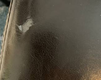 #52	storage chest black leather look 48x18x16	 $60.00 
