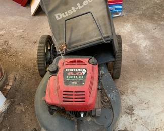 #40	lawn mower craftmans 6.0 	 $75.00 
