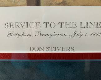 #123	Don Stivers print serve to the line 335/500	 $175.00 
