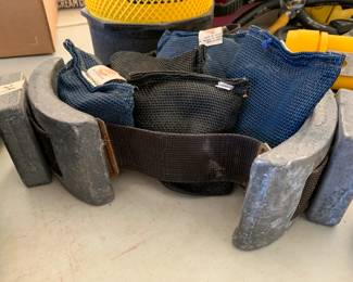 #24	weight belt for diving ?50 weight plus singles	 $75.00 
