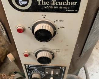 #41	Duncan the teacher 220 volt ceramic kiln model es 820-2 on wheels 	 $400.00 
