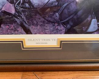 #172	"Silent Tribute" Signed & Numbered Don Stivers Prof. Matted & FRAMED - 34x28.5	 $150.00 
