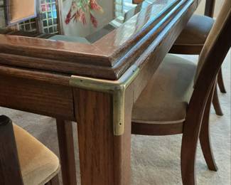 Vintage Ethan Allen Canova Dining Set with China Cabinet second image