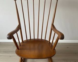 Nichols Stone Co. Spindle Back Windsor Rocking Chair