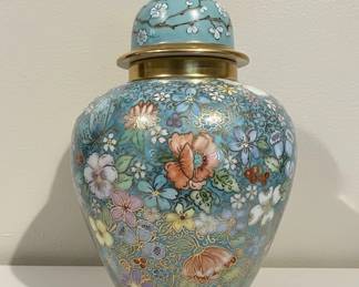 Hand Painted Ginger Jar