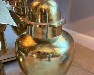 Brass Ginger Jar with Lid