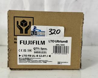 FUJI LTO-8 Cartridge (5 Pack) Ultrium Storage Backup Tape # 16551221 Appear New Old Stock