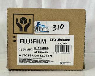 FUJI LTO-8 Cartridge (5 Pack) Ultrium Storage Backup Tape # 16551221 Appear New Old Stock