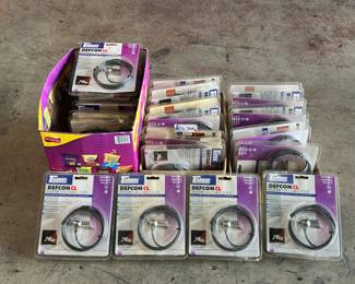 Lot of Cable Locks Including Targus Defcon CL Notebook Cable Lock New Old Stock