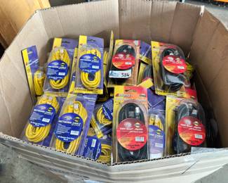 Large Lot of Misc Network Cables New in Box including Cat 5e RJ-45 Cables