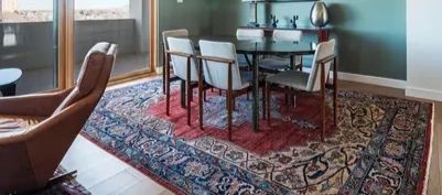 106" X 143" Handwoven wool rug