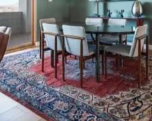 106" X 143" Handwoven wool rug