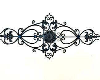 31. Scroll Metal Wall Decoration (46" x 20")