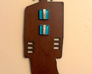 85. Metal Artwork of Woman (14")