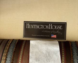 17. Pair of Huntington Roll Back Armchairs (36" x 38" x 38")