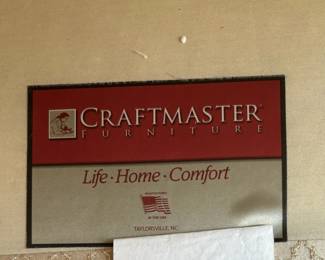 67. Craft Master Oversized Chair (47" x 39" x 38") & Ottoman (34" x 26" x 18")