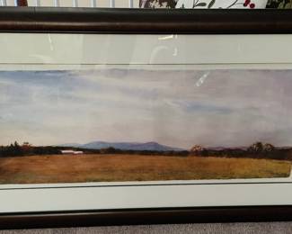 126. "The Elvis Barn" by Larry Horowitz Original Watercolor w/ Letter of Authenticity (56" x 32")