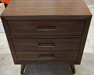 82. Contemporary 3 Drawer Nightstand (27" x 16" x 27")