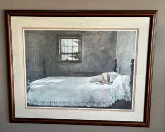 95. Andrew Wyeth Print (34" x 25")