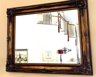 42. Beveled Mirror w/ Ornate Frame (51" x 41")