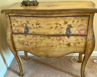117. Painted 2 Drawer Chest (30" x 15" x 30")