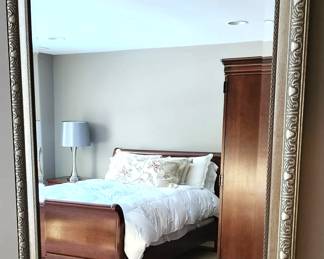 137. Framed Beveled Mirror  (36" x 46")