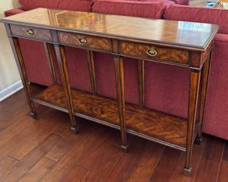 35. Theodore Alexander 3 Drawer Console Table (57.5" x 15" x 36")